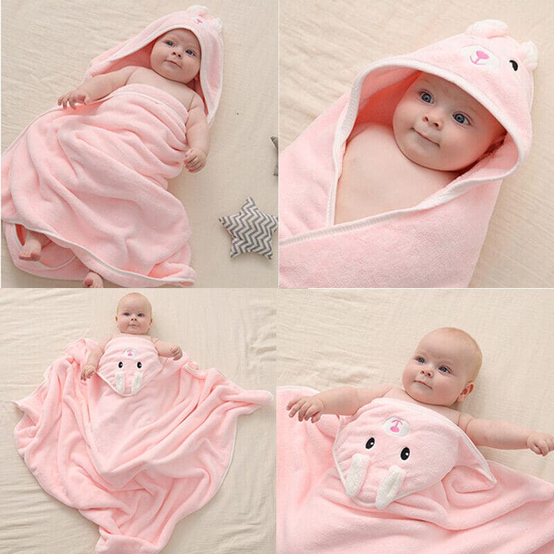 Baby Bathrobe Flannel Cloak, Cartoon Soft Hooded Spa Robe Bath Towel, Newborn Cover Up Hoodie Blanket, Little Angel Warm Sleeping Swaddle Wrap, Ultra Absorbent Toddler Bath Shower Towel Baby Bathrobe Flannel Cloak, Cartoon Soft Hooded Spa Robe Bath Towel, Newborn Cover Up Hoodie Blanket, Little Angel Warm Sleeping Swaddle Wrap, Ultra Absorbent Toddler Bath Shower Towel